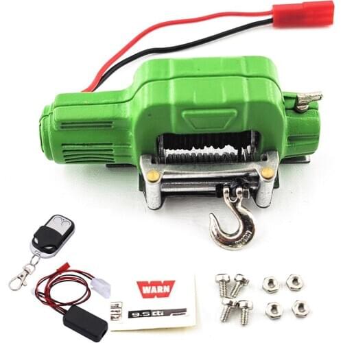 Electric Remote Control Crawl Car Winch Upgrade Parts for 1/10 Trx4 D90 SCX10