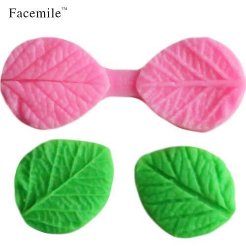 Facemile Leaf Shape Silicone Mold Fondant Cake Decorating Tools Silicone Soap Mold Silicone Cake Mold 50-198 Gift