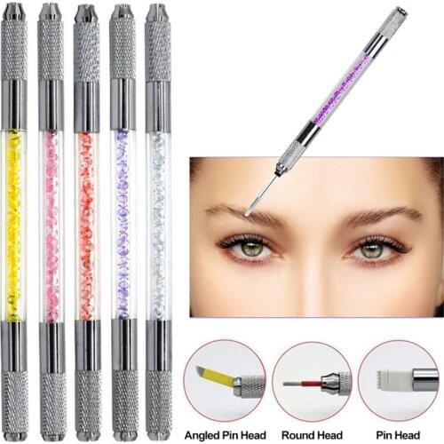Microblading Tattoo Machine Tools Tattoo Permanent Tattoo Eyebrow Makeup Manual Pen Handle Eyelash Mini Manual Tools