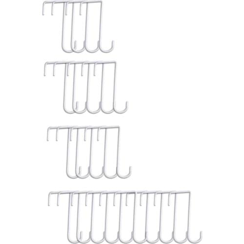 Metal Fence Hooks, 2X6 Inches Patio Hooks, White Powder Coated Steel Fence Hooks Hangers For Hanging Plants