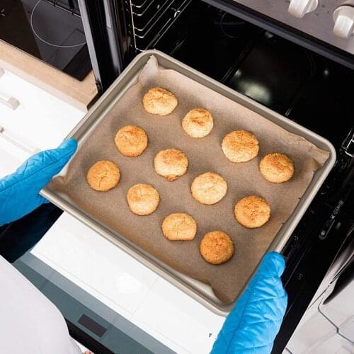 MLGB 11 Inch Baking Sheets for Oven Set of 2 Nonstick Toaster Oven Pans Heavy Gauge Steel Cookie Sheets for Baking 11X9 Inch