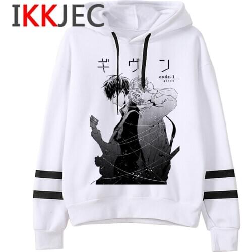 Given Hoodies Men Kawaii Anime Sleeve Yaoi Bl Given Cartoon Given Yaoi Given Anime Given Manga Music Mafuyu Sweatshirts Male
