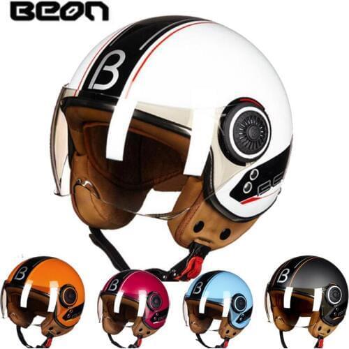 2019 Winter New Netherlands band Retro Motorcycle helmets B-110B motorbike helemt made of ABS with PC Visor lens size M L XL