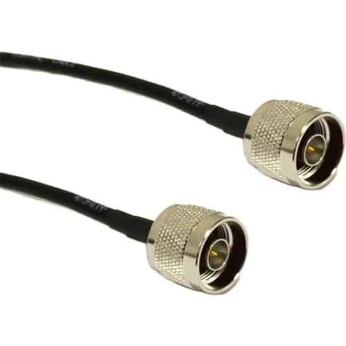 New N Male Plug to N Male Connector RG58 Jumper Cable Coaxial Pigtail 50CM 20" Adapter