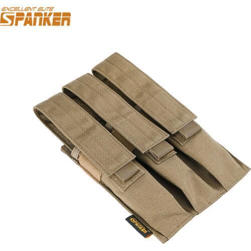 EXCELLENT ELITE SPANKER Outdoor Tactical MP7 Magazine Pouch KRISS Triple Magazine Clip Bag Military Molle Accessories