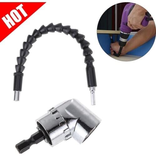 105 Degree Angle Screw Driver Socket Holder Adapter Adjustable Bits Nozzles for Screwdriver Bit Right Angle Head Screwdrivers