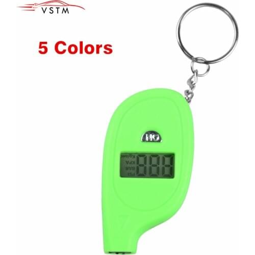 Portable Tire Pressure Mini Keychain Digital LCD 2-150 PSI Tire Tyre Wheel Air Pressure Gauge Tester Procession Tool Monitor