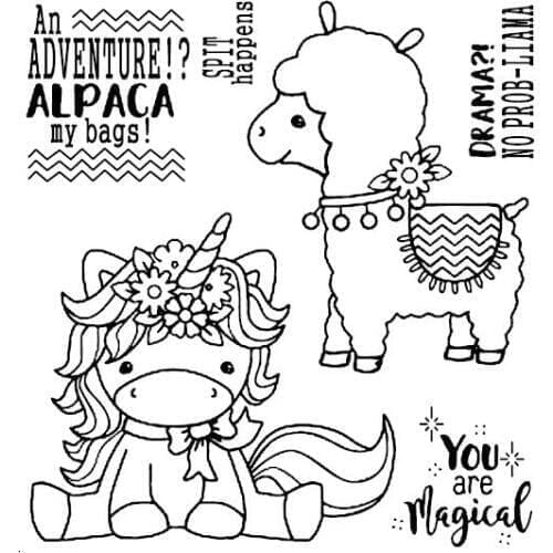 Unicorn sheep Clear Stamp Or stamp for DIY Scrapbooking/Card Making/Kids Fun Decoration Supplies A044