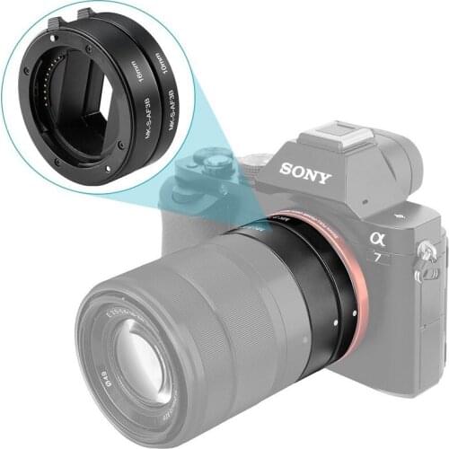 Auto Focus Macro Extension Tube Ring for Sony E-Mount A6300 A6500 A6000 A7 A7II A7III A7SII NEX-7 NEX-6 NEX5R NEX-3N NEX-5