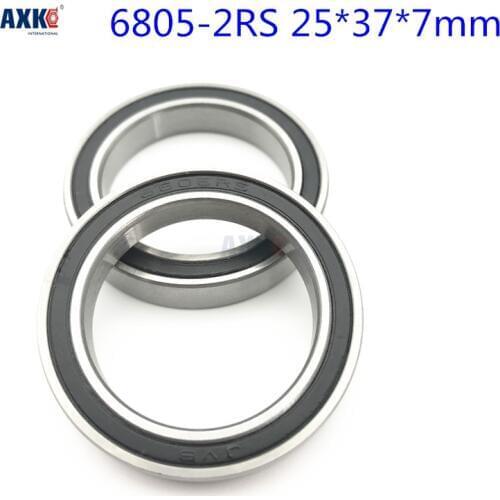 2019 Rodamientos Thrust Bearing 2pcs Rubber Sealed 440 Hybrid Ceramic Ball Bearings S6805 6805 2rs 25*37*7mm Si3n4 Bike Part