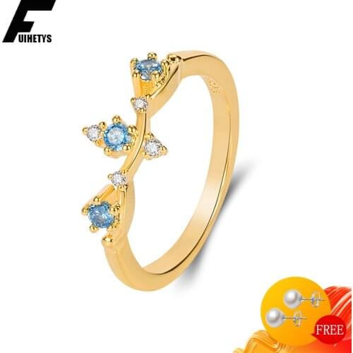 Bali Jelry Retro Silver 925 Ring for Women Crown Shape Sapphire Zircon Gemstone Charm Rings Jewelry Wedding Engagement Accessory