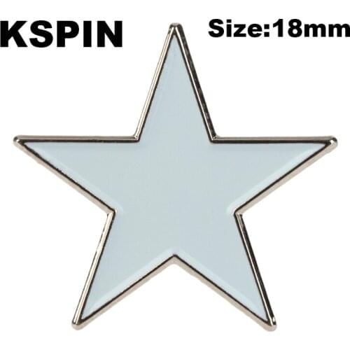 White Star Lapel Pin Badge Enamel Pin badge brooch Lapel pin Jeans shirt Cool Jewelry Gift XY0162-1