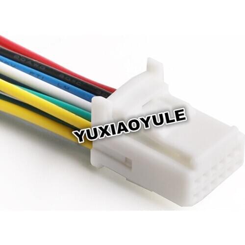 12 Pin/Way 0.7MM Car Navigation Reversing Mirror Wiring Harness Connector Automotive Audio Plug With Pigtail 1318774-1