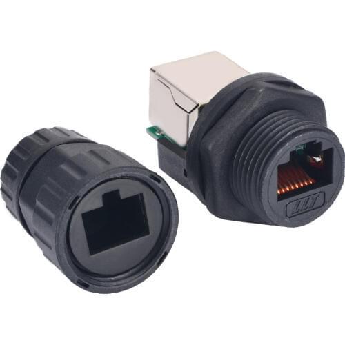 1x RJ45 Interface Connector IP68 Network Outdoor AP Waterproof Connector Adapter Durable 10mm Hole 8 Core