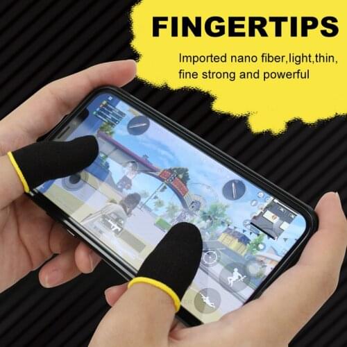 2pcs Finger sleeve cover Breathable Game Controller For PUBG Mobile Games Screen Touching Sweat-proof Non-Scratch Thumb Gloves
