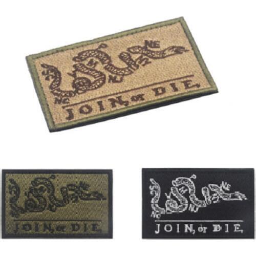 3D Embroidery Patches Armband Loops And Hook Join Or No Tactical Patches DONT TREAD ON ME Patch Magic Stick