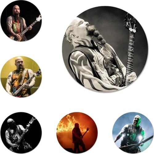 58mm Kerry King Guitar Slayer Badge Brooch Pin Accessories For Clothes Backpack Decoration gift