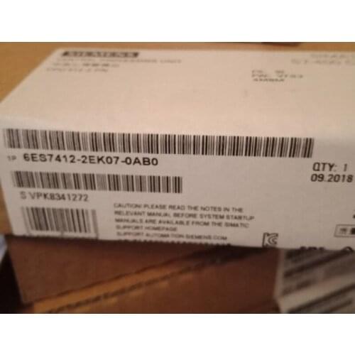 6ES7412-2EK07-0AB0 6ES7412-2EK07-0AB0 New In Box 1PCS Free Expedited Ship