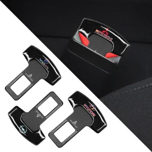 Car Styling SafetyBelt Buckle Clip Plug Socket Universal Accessories For Mitsubishi Lancer ASX Mirage Pajero Sport Xpander L200