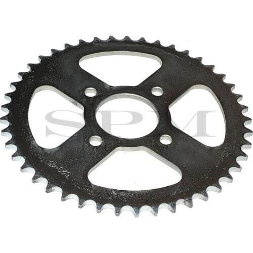 Free shipping 520 45Tooth 58mm Rear Chain Sprocket for Chinese ATV Quad Pit Dirt Bike Buggy Go Kart Motorcycle Motor