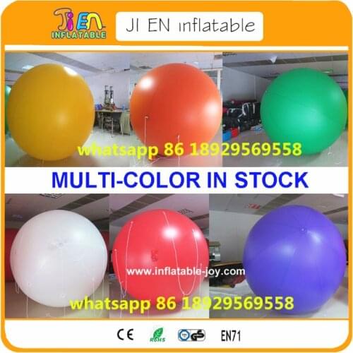 Free air ship to door,(2m+10pcs/lot) giant helium balloon advertising,6.6ft round flying inflatable helium air balloons