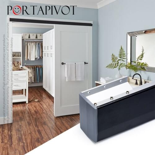 Buffer side-mounted decorative cover plate set wall-mounted hanging rail guide rail hanging wheel sliding door sliding door 1Kit