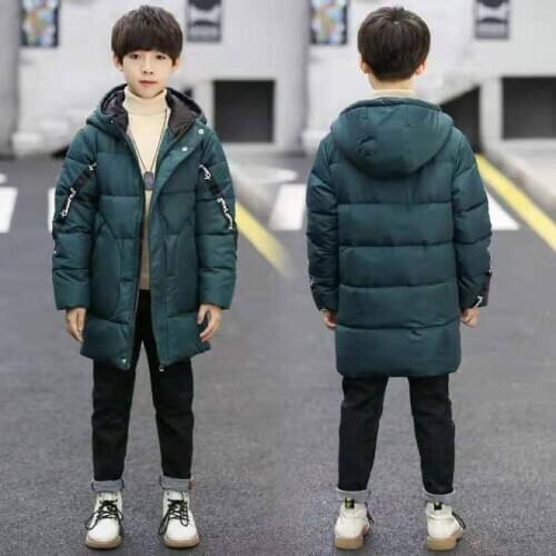 2019 Winter Hooded Children Down Jackets Warm Kids Thicken Cotton Coats For Kids Boys 6-14 Years Outerwear Parkas Boys Clothes