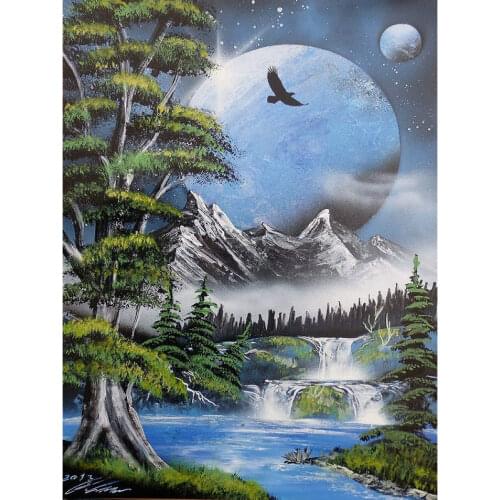 Diy 5D Diamond Embroidery cross stitch Diamond painting landscape Diamond Mosaic picture full square rhinestones paste Crafts