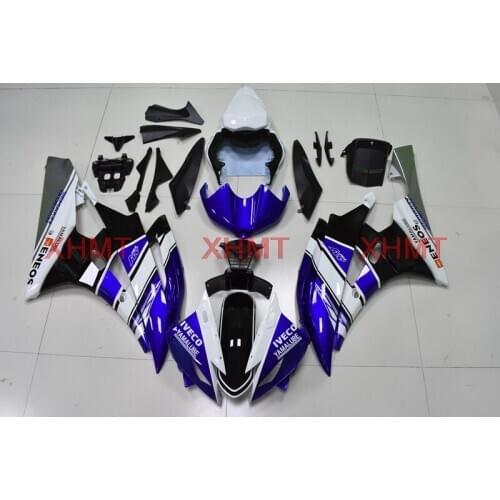 For YAMAHA YZFR6 2006 - 2007 Fairing YZF R6 06 Abs Fairing YZFR6 2007 White Blue Body Kits