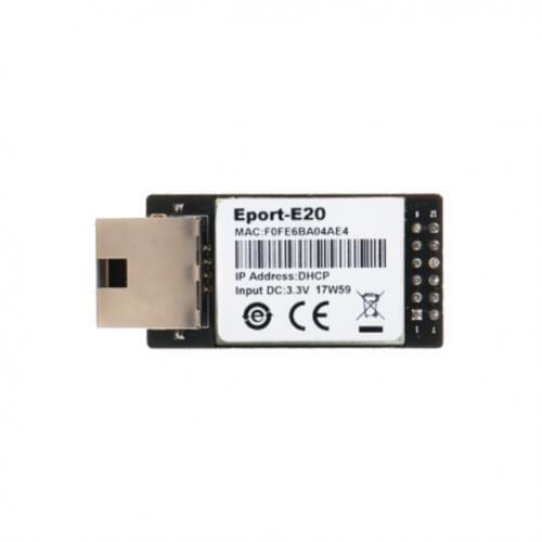Eport-E20 CE RTOS Network Server Port TTL Serial to Ethernet Embedded Module DHCP 3.3V TCP IP Telnet Modbus Converter