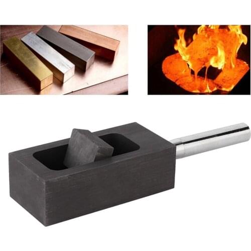 5 Kg Graphite Ingot Mold Graphite Crucible for Melting Gold Silver Casting Refining DIY Jewelry Finding