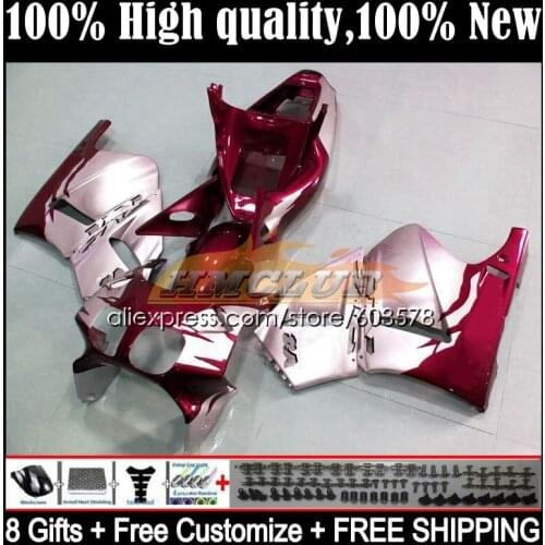 Body For HONDA RVF VFR 400 R RR CC NC35 94 95 96 97 98 36CL.88 VFR400 R V4 VFR400R 1994 1995 1996 1997 1998 Fairing Dark red