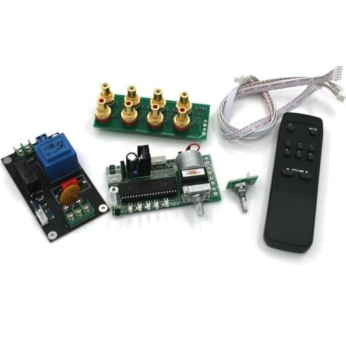 Assembeld Remote ALPS Motor Volume Control Board (Support 4 Way Audio Input)