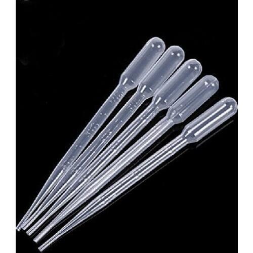 Katito White 3ML Disposable Plastic Eye Dropper Set Transfer Graduated Pipettes (100 PCS) Party Gift