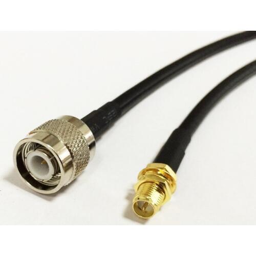 New RP-SMA Female Jack Connector Switch TNC Male Plug Convertor RG58 Wholesale Fast Ship100CM 40"Adapter