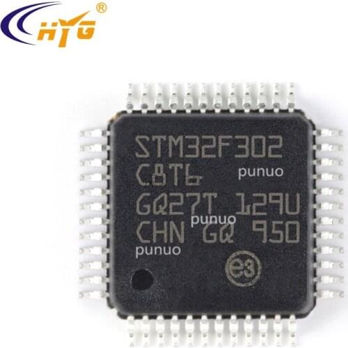 Original Authentic STM32F302C8T6 Encapsulation LQFP48 MCU 32-bit MCU+FPU Microcontroller 64K Flash 2.0-3.6V Single Chip ADC DAC