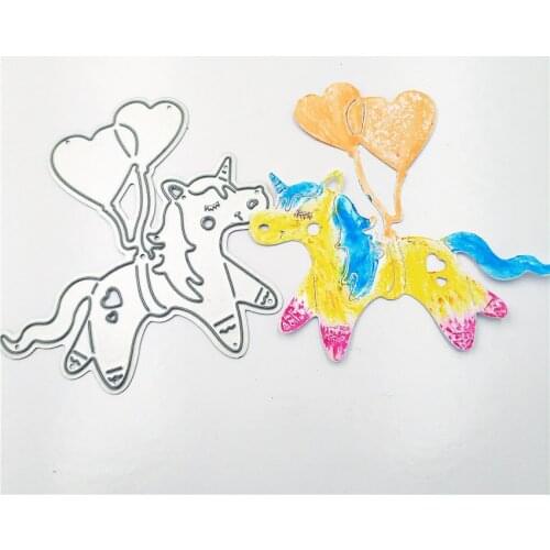 PANFELOU Amusement park circus Balloon unicor metal craft paper die cutting dies Scrapbooking/DIY Easter Embossing mould