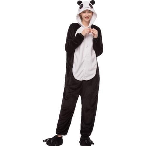 Adults Kigurumi Panda Pajamas Sets Sleepwear Pyjama Animal Suit Cosplay Women Winter Garment Cute Animal Winter Costume