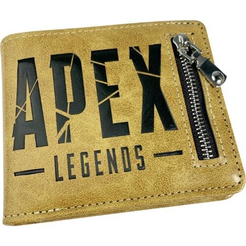 Casual PU Wallet Game Apex Legends Hidden Discount Mens Leather Zipper Poucht Credit Coin Note Photo Cards Holder Purses