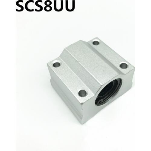 SC8UU SCS8UU 8mm Slide Unit Block Bearing Steel Linear Motion Ball Bearing Slide Bushing Shaft