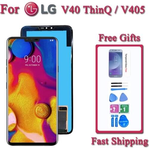 Screen For LG V40 ThinQ V405 LCD Touch Digitizer Assembly For LM-V409N Display Replacement Assembly Phone Part Repairment