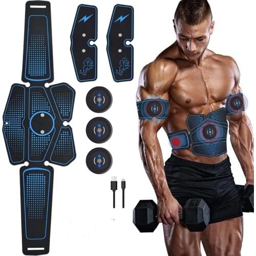 Abdominal Muscle Stimulator with LCD Display for Men/Women EMS Abs Trainer Home Gym Workout Exercise Vibration Fitness Massager