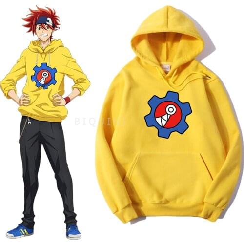 SK8 The Infinity Reki Yellow Hoodie Women/Men Skateboard Cool Boy Same Style Carton Logo Unisex Sweatshirt Spring Streetwear Top