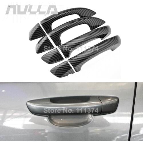 For Volkswagen GOLF 6 MK6 Carbon Look Door Handle Covers Chromium Styling accessories