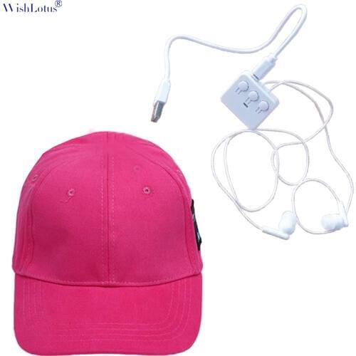 WishLotus V4.0+EDR Bluetooth music Headset Baseball cap Men Women Unisex Wireless Sport Bluetooth Earphones Sport Cap 2 in 1