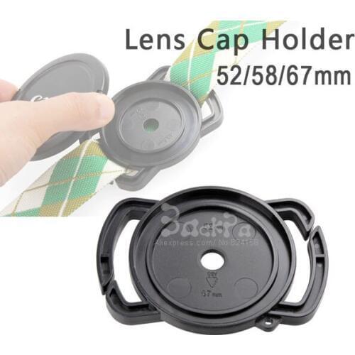 10PCS Camera lens cap 52mm 58mm 67mm strap holder Fit for CANON NIKON 18-55mm lens