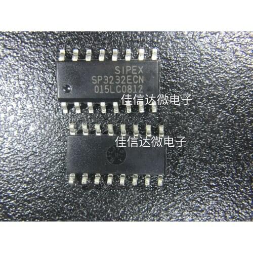100% New Original 5pcs/lot High Quality SP3232ECN SP3232 SOP-16 RS232 3.3V-5V