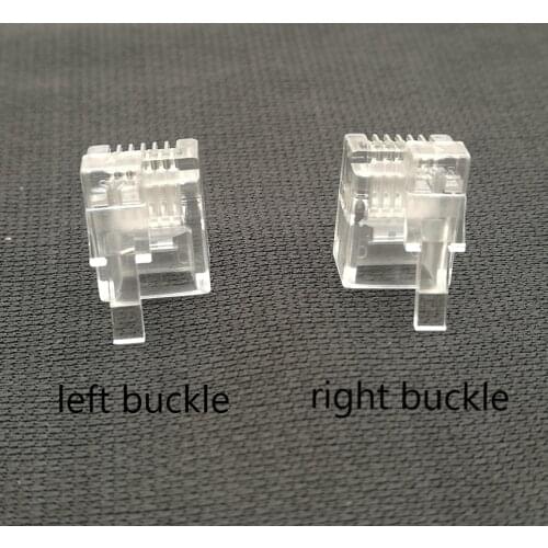 100PCS/lot R12 connector 6P6C right buckle left buckle cable plug cable plug crystal head For LEGO EV3 NXT