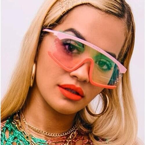 2019 Fashion Luxury Ladies Sunglasses Semi Rimless Designer Brand Women Sun Glasses