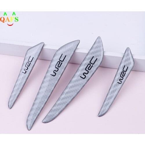 4pcs /set Silver Car Door Edge Guard Strip Protector Anti-collision Trim Sticker